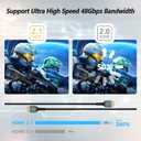 3 x DGODRT 8K HDMI Certified Cable 2.1 Cable 6.5FT | High-Speed(48Gbps), Ultra HD, Support 4K@120Hz 8K@60Hz, Compatible with TV/PS5/Xbox/Roku/Monitor