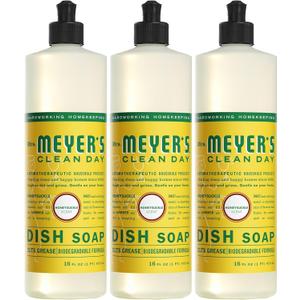 MRS. MEYER'S CLEAN DAY Liquid Dish Soap, Honeysuckle, 16 fl. oz - Pack of 3