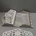 Mail Organizer with Key Holder,2-Slot Mail Holder with 4 Key Hooks for Wall Decorative, Wooden Hanging Organizer for File Letter in Shelf Home Farmhouse Decor for Entryway Office