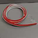 98 inch Flexible Quarter Round Molding Peel and Stick,1/2" Rubber Quarter Round Trim Molding,Self Adhesive Wall Corner Trim for Wall Edge Corner Base of Staircase Cabinet Edge Countertops