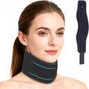 Neck Brace for Sleeping, Soft Foam Cervical Collar Neck Support Brace, Keep Vertebrae Stable for Relief of Cervical Spine Pressure for Women & Men(Medium) (M(Size:12.6"-15.7"))
