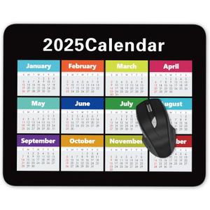 3 x Calendar Mouse pad Gaming Mouse pad Mousepad Nonslip Rubber Backing (2025 Year Calendar)
