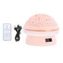 LED Projector Light USB Starry Ocean Projection Lamp Party Room Decor Pink