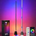 1PCS Corner Floor Lamp,Smart RGB LED Corner Lamp with App and Remote Control,16 Million Colors & 68+ Scene,Music Sync,Timer Setting,Ideal Standing Lamp for Living Rooms,Bedrooms,Gaming Rooms
