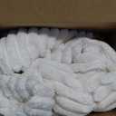 MIULEE Decorative Throw Pillow Covers for Couch Bed Livingroom 20x20 Inch Set of 2 Beige Boho Accent Throw Pllows Broadside Striped Patchwork Soft Corduroy Pillowcases