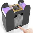 Automatic Card Shuffler 6 Deck,Battery-Operated Electric UNO Poker Shuffler,Playing Card Shuffler for Home Card Game,Travel