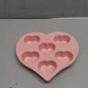 Paris Hilton Heart Silicone Cake Pan, Nonstick Heart Shaped Mold, Oven Safe Bakeware for Cakes, Brownies, and Desserts, 6-Cup, Pink