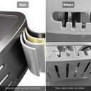 Voldra Corner Shower Caddy Suction Cup, Corner Shower Shelves No Drilling, Aluminum Upgrade Suction Cup Shower Organizer with Towel Bar & Hooks Removable Bathroom Storage Rack(3 Pack,Gray)