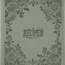 COFICE Recipe Book to Write in Your Own Recipes, 8.5x9.5 Recipe Ring Binder with PU Faux Leather Cover, 4x6 Cards and Tabbed Dividers, Dark Green