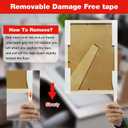 3M Double Sided Tape Heavy Duty 1in X 9.85ft, Heavy Duty Removable Mounting Tape for Wall, White Sticky Foam Tape, Picture Hanging Strips & Poster Hanger, Waterproof Adhesive Strips, Carpet Tape