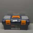 Anyyion 16.5-inch Tool Box with Removable Tray, Small Parts Box On The Lid is Removable, Tray Can be Removed and Combined at Will (Internal Dimensions 15.2x6.89x6.1 inch)