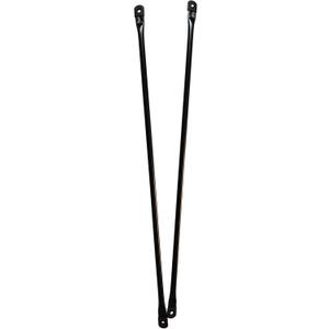 39.4"/100cm Garden Swing Replacement Bars, Black Metal Round Rods for Hanging Swing Seat to Frame(2PCS/CTN)
