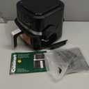 Cuisinart Air Fryer, 2.6-Quart Compact Basket Fryer with 3 Cooking Functions to Air Fry, Roast, and Bake, 3 Airfryer Presets, Dishwasher-Safe Parts, AIR-80, Stainless Steel & Black