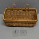 11 inches Wall Hanging Baskets Woven Basket Boho Style Fruit Basket Storage Baskets for Organizing Home Kitchen Garden Plants Hanging Decoration