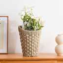 Woven Front Door Basket Seagrass Wall Hanging Basket Decorative Boho Mounted Organizer for Dried Flower Plants Storage Basket for Garden, Home, and Farmhouse Dcor