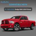 4-Pack Wheel Skins Compatible with Dodge RAM 1500 Pickup 2013 2014 2015 2016 2018, 20" 20 inch Alloy Wheel, Wheel Cover, Bright Black Color, Compare Your Wheel Shape & Size Carefully