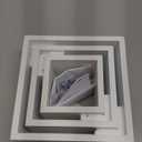 MELANNCO Floating Square Cube Shelves, for Bedroom, Living Room, Bathroom, Kitchen, Nursery, Set of 3, White, 3 Count