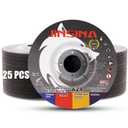 Grinding Wheel 25 PCS, 4-1/2" Grinding Wheels for Metal, Steel, Stainless Steel & Cast Iron, Aluminum Oxide Grinding Discs for Angle Grinder, Aggressive & All-Purpose Grinding (4-1/2"1/4"7/8")