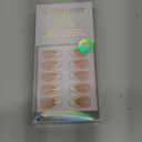 BTArtbox Press on Nails Short -White Designed French Tip Press On Nails Almond with Bow, Glue On Nails for Gifts, Natural Stick On Nails in 16 Sizes - 30 Fake Nails Kit, Dinner Star