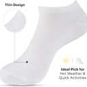 HOT FEET Thin Ankle Socks for Women & Girls  Fun & Cute Low Cut No Show Socks, Stocking Stuffers, 6, 8, 18 PK Size 4-10 (White)