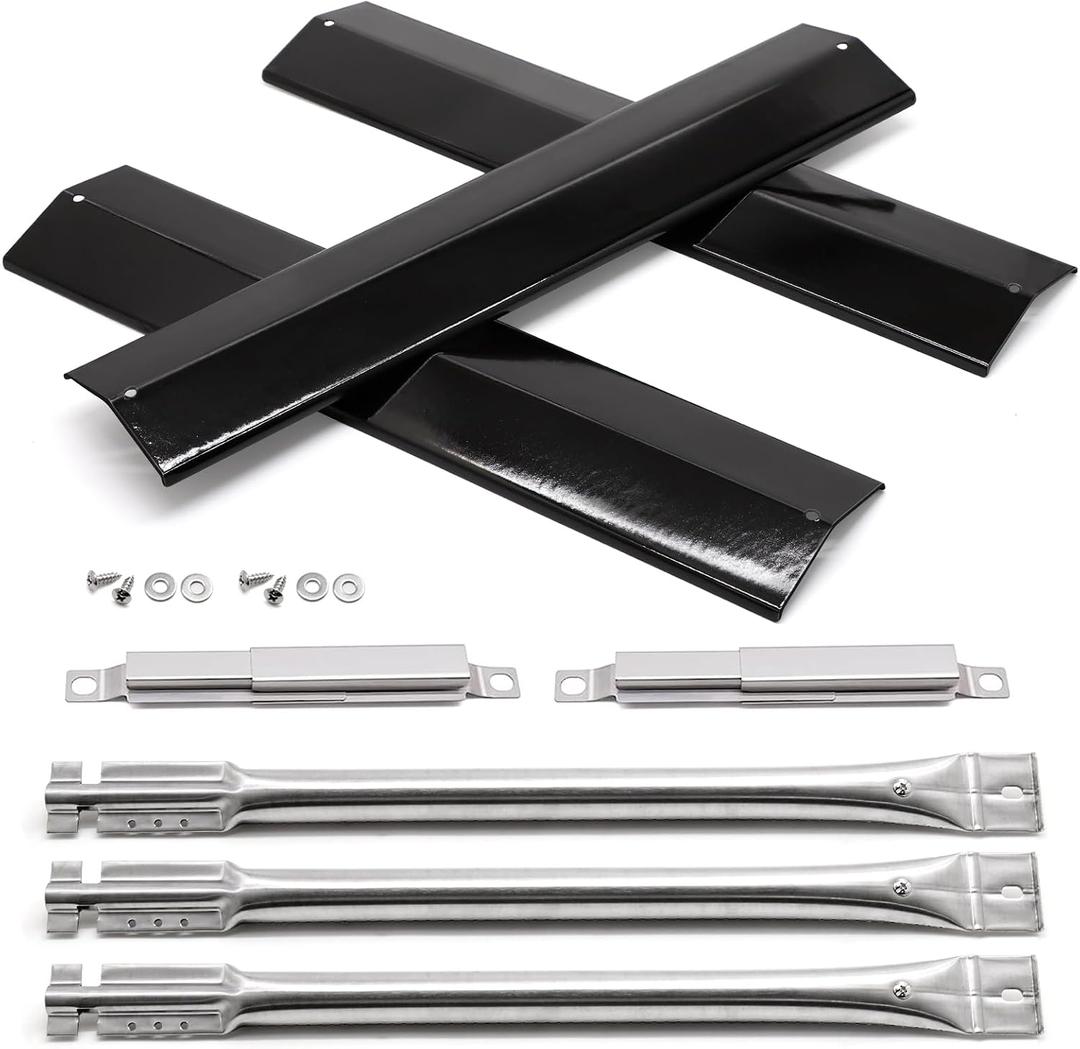 Grill Parts for Oklahoma Joes Longhorn Combo Charcoal/Gas Smoker 15202029 12201767 14201767 16202046 18202083, 1767054 Heat Tent 1767017 Burner Carryover Tube, Oklahoma Joe Smoker Accessories