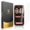 UNBREAKcable for iPhone 17 Pro Max Screen Protector [Quick-Installation Box] 3-Pack 9H+ Hardness Shatterproof Tempered Glass [99.99% HD Clear] [Case Friendly] [Bubble Free] for iPhone 17 Pro Max 6.9"
