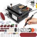 Mini Multi-Functional Table Saw, Mini Table Saws for Crafts, Multi-functional Mini Table Saw for Wood Cutting, Angle Adjustable with More Accessories - (10" Table Saw-Pro Kit)