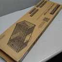 26" Live Animal Cage Trap, Heavy Duty Folding Raccoon Traps with 1x Pair of Gloves, Humane Cat Trap Galvanized Steel Animal Live Trap Cage for Raccoons Beavers Groundhogs Foxes Armadillos