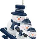 FOCO NFL Unisex-Adult NFL Team Logo Sledding Snowman Holiday Christmas Tree Ornament (One Size)