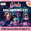 Butterfly EduFields 100+ STEM Projects | Girls Mini Engineering Kit for Ages 8 10 12 15 Years | Ultimate DIY Science Experiments for Kids | Educational Engineering Toys Best Birthday Gift idea