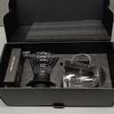 Switch pour over coffee maker, 3-in-1 Immersion &pour over coffee dripper, Stops Bitter Coffee, Includes 600ml Glass Pot & 50 Natural Paper Filters, Size 02, Ideal for Iced drink & Gift