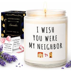 2 x Gifts for Women, Birthday Gifts for Women, Unique Friendship House Warming Gift for Womens, Best Friend, Her, Sister, Bestie, Funny Lavender Scented Candles with Replaceable Stickers Gift Ideas, 450g