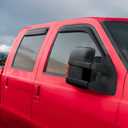 Voron Glass in-Channel Extra Durable Rain Guards for Ford F250 to F550 Super Duty 1999-2016 SuperCrew, Window Deflectors, Vent Window Visors, 4 Pieces - 200434