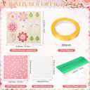 Motipuns 24 Sets DIY Flower Paper Bouquet Craft Kit Bulk for Kids Make Your Own Flower Bouquet DIY Craft School Classroom Teacher Gift Appreciation Gifts (Light Color,Daisy)