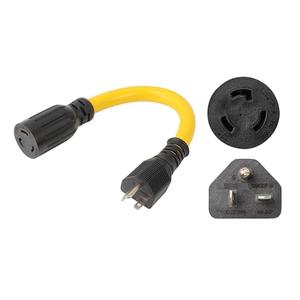 ONETAK NEMA 6-20P to L6-20R 240V 20 Amp 3 Prong Male Plug to Twist Lock 3 Prong Female Outlet Receptacle Generator Welder Dryer EV Charger Power Cord Adapter