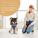 Etdane Dog Diapers Sanitary Panties Physiological Period Shirts Surgical Recovery Suits for Male and Female Dogs (Large, Blue Stripe)