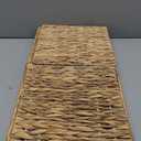 Water Hyacinth Storage Baskets 11x11x11 Inch Wicker Storage Cubes Set of 2Baskets,Handwoven Foldable Wicker Cubes with Sturdy Handles, Rustic Laundry Organizer for Bedroom Shelves, Kitchen, Bathroom