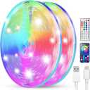 Smart LED Strip Lights 200FT 2 Rolls of 100 ft for Bedroom App Control Lighting Bedroom Rome Decor with Remote, RGB Music Sync Color Changing LED Lights for Party,Game Room