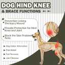 ROZKITCH Dog Leg Surgery Recovery Suit Rear Legs, Pet Sleeve to Prevent Licking Wound Elbow Protector, Dog Recovery Suit Cone Collar Alternative for Sprain ACL CCL Arthritis Joint Care Green XL
