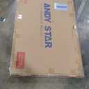 ANDY STAR 30"x48" Brass Gold Bathroom Mirror, Large Wall Mirror for Bathroom, Rounded Rectangle Mirror in Premium Stainless Steel Metal Frame Hangs Horizontal Or Vertical (Brushed Gold)