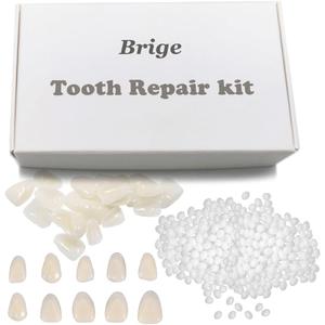 Brige Tooth Repair kit for Filling The Missing Broken Tooth and Gaps-Moldable Fake Teeth and Thermal Beads Replacement Kit for Women and Men