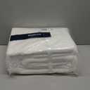 Bedsure Gentlesoft 100% Cotton Blanket Queen Size for Bed - Breathable and Soft for Spring Summer, Thick Cozy Waffle Weave Blanket Gifts for Women, White, 90x90 Inches