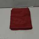 BGment Linen Burgundy Curtains 40 Inch Length for Kitchen Window, Small Semi Sheer Drapes for Cafe Over Sink Bathroom Lightweight Rod Pocket Light Filtering, 2 Panels Set, Each 30 Inch Wide