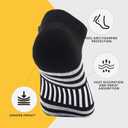 6-Pack Men'S Padded Ankle Socks size 8-11 - Low-Top Athletic Socks, Functional Comfort, Sweat-Wicking With Cushion