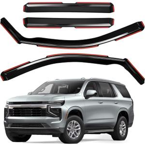 AUXKO in-Channel Rain Guards for Tahoe & GMC Yukon 2021-2026, Easy-to-Install Rain Guards for Car Window, Vent Visors Accessories Side Window Wind Deflectors & Visors
