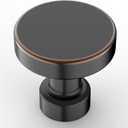 Amerdeco 10 Pack Oil Rubbed Bronze Cabinet Knobs 1-1/6 Inch (32mm) Single Hole Pulls for Drawers, Dressers, and Bathroom Cabinets