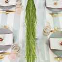 2PCS 6FT Christmas Norfolk Garland Decorations, Faux Pine Garland Outdoor, Artificial Unlit Green Garlands, Christmas Mantel Decoration Indoor, Thick Greenery Xmas Decor in The Winter