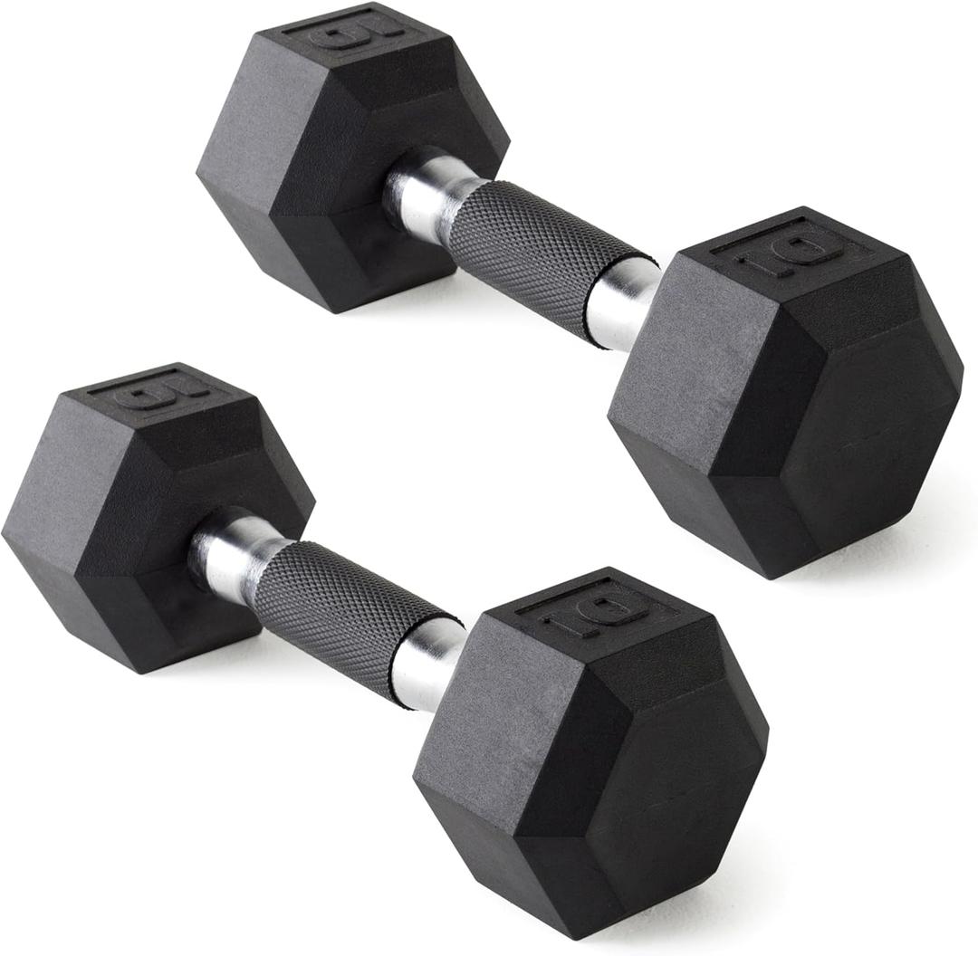 CAP Barbell Coated Dumbbell Weight | Multiple Options Pairs & Sets (10 Lb - Pair)