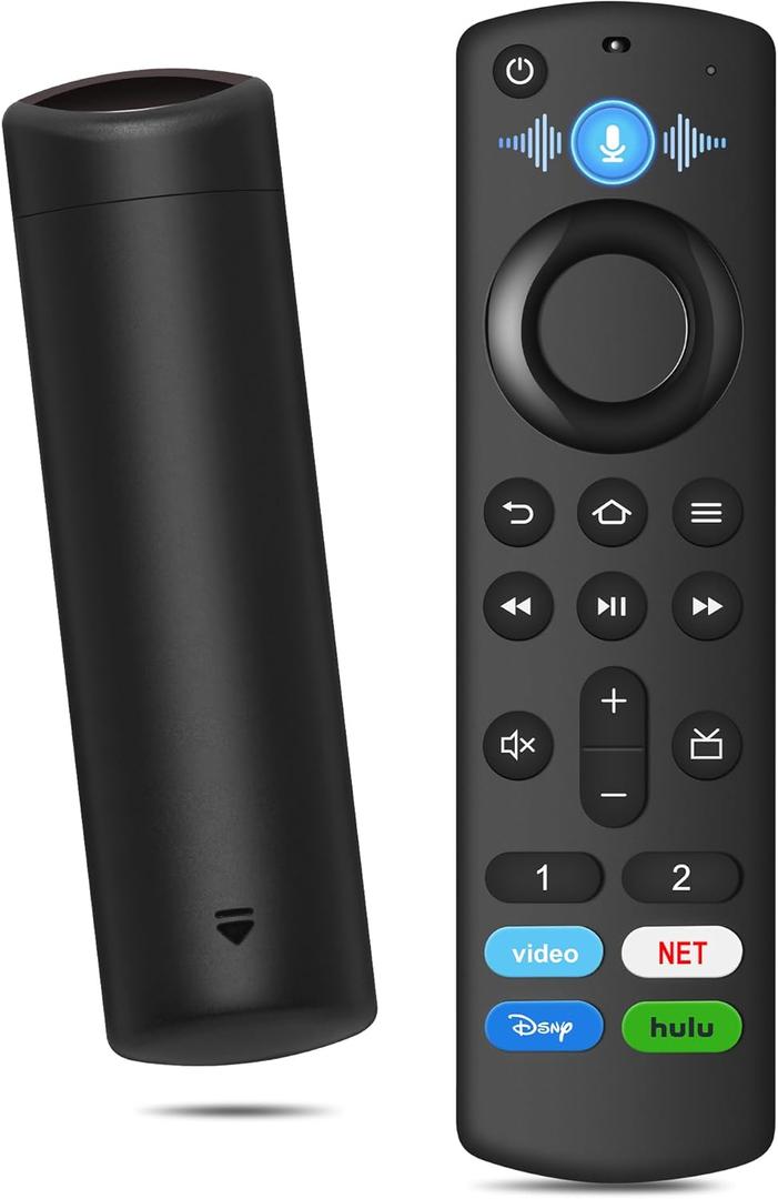 Replacement Remote for All Fire Series, TV Stick (HD, 4K, 4K Max, Lite), TV Cube, Insignia, Pioneer, Smart TVs, with Voice Controller