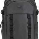 PUMA Coated Range Backpack with Padded Back & Adjustable Straps, Luggage Strap & Laptop Sleeve, Black, One Size